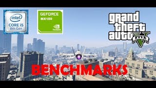 Nvidia MX150 Grand Theft Auto V BENCHMARKS with High Settings  Nvidia MX150 2GB Graphics Card [upl. by Nit]