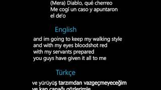 Don Omar  Bandolero English Spanish Türkçe lyrics [upl. by Ivo905]