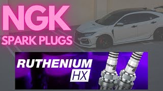 FK8 TYPE R NGK Ruthenium HX Spark Plugs Replacement Install [upl. by Eenhat171]