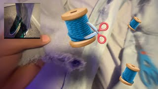 HOW TO DISTRESS JEANS✂️👖I MAKING RIPPED JEANS DIY [upl. by Atiuqet914]