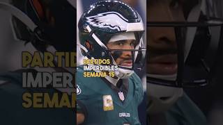 Los Mejores Partidos NFL de Semana 15 🏈🚨 shorts [upl. by Hametaf]