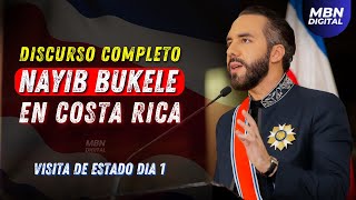 Discurso Completo del Presidente Nayib Bukele en Visita de Estado a Costa Rica  Día 1 [upl. by Taryn]