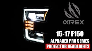 20152017 Ford F150 Alpharex PRO Series Projector Headlights Review [upl. by Mcneely355]