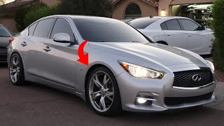 Heres the first mod that every Q50 owner needs Installing lowering springs DIY [upl. by Liarret]