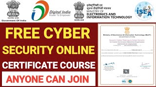 free cyber security course with certificate tamil  free cybersecurity courses online  free courses [upl. by Anniken]