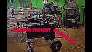 Harbor Freight Hydraulic Band Saw  New Style [upl. by Karil]