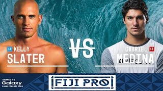 Kelly Slater vs Gabriel Medina  Fiji Pro 2016 Semifinals [upl. by Zampardi968]