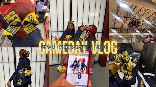 GRWM  Game Day vlog II cheer day in my life school basketball edition etc [upl. by Nnoved]