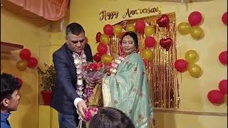 25th marriage anniversary celebration ll nirja joshi vlog Haldwani Uttarakhand ll ♥️ ll [upl. by Namus63]