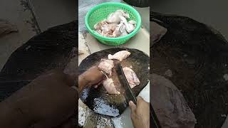 Chicken meat Harus teliti potongganya chicken tutorial shorts [upl. by Einnol]