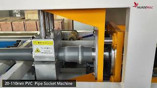 20110mm UPVC pipe socket making machine [upl. by Auburn960]