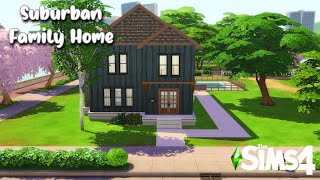 Suburban Family Home  Sims 4  Speed Build No CC [upl. by Ailhat]