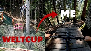 ÜBERLEBE ich den WELTCUP Track in Leogang [upl. by Yelssew]