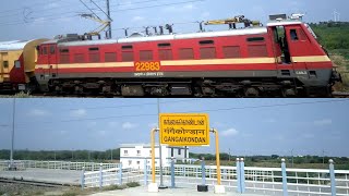 11021 Chalukya Express Crossing Guruvayur  Chennai Express amp Skipping Gangaikondan [upl. by Ssidnac]