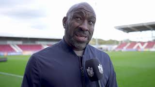 Post Match  Darren Moore reacts to Northampton Town loss [upl. by Kitti]