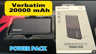 Verbatim Power Bank 20000 mAh  Review [upl. by Lindell]