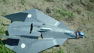 FA37 RC Talon prototype  test flight 01 CoG and trimming [upl. by Assener619]