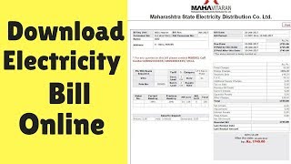 How To Download Electricity Bill Online [upl. by Cynthia]