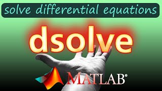 Solve Differential Equations Analytically  MATLAB dsolve Command [upl. by Hughett362]