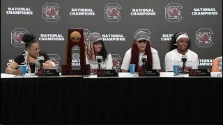 WBB Postgame Iowa South Carolina Press Conference 040724 [upl. by Aneeles562]