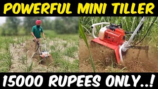 Powerful Mini Tiller  Best Power Tiller for Small Farmers  Mini Power Tiller Machine in India [upl. by Keemahs815]