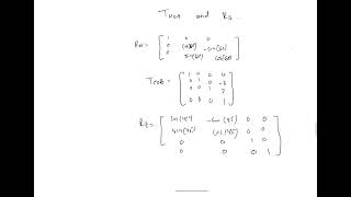 Determine the rotation matrix for a rotation of 45 degrees about the Y axis Followed by a rotation [upl. by Beebe640]