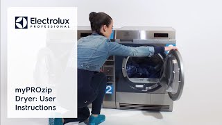 myPROzip Dryer User Instructions  Electrolux Professional [upl. by Dallon879]