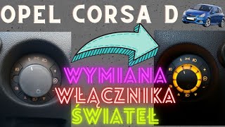 Przełącznik świateł podświetlany Opel Corsa D [upl. by Lalage]