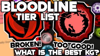 The TRUE BEST Bloodline Tier List In Shindo Life  The BEST Bloodline Tier List In Shindo [upl. by Llamaj]