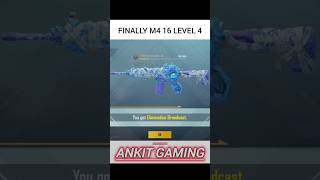 Finally m4 16 level 4 ☺ bgmi AnkitgaminggYT [upl. by Molli646]