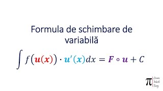 Formula de schimbare de variabila [upl. by Atisor]