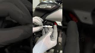 spark plug cleaning 💥💥 viralvideo [upl. by Ardnuaek]