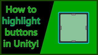 Unity Tutorial  How to highlight buttons when you mouse over them [upl. by Nilyarg]