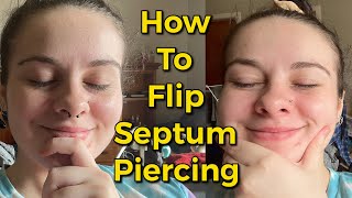 How to flip a septum piercing [upl. by Nerine]