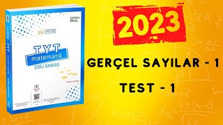 2023 345 TYT MATEMATİK SORU BANKASI ÇÖZÜMLERİ  GERÇEL SAYILAR 1  TEST 1 [upl. by Rivard35]