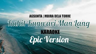 Kahit Kunwari Man Lang by Agsunta amp Moira Dela Torre Karaoke High Quality [upl. by Iruy]