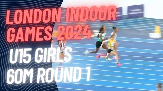 London Indoor Games 2024 60M U15 BOYS R1 LEE VALLEY 280124 [upl. by Alexine329]