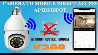 v380 pro wifi camera setup  bulb holder camera settings  wifi panorama camera setup  Bangla [upl. by Nosyla478]