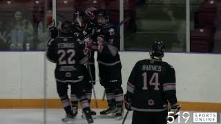 GOJHL  Ayr Centennials vs Cambridge RedHawks [upl. by Ymia]