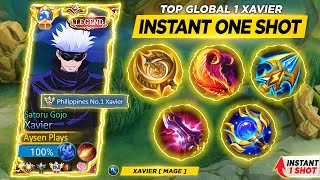 NEW META XAVIER BEST 1 HIT BUILD 2024 RECOMMENDED BUILD 😱  XAVIER TIPS amp GUIDE  MLBB [upl. by Adnilrev]