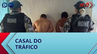 Casal do tráfico é preso com arma e 9 mil reais  Alô 190 [upl. by Enalb]