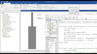 Symulacja siłownika w VBA [upl. by Atikan675]