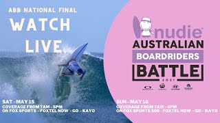 nudie Australian Boardriders Battle 2021 National Final Day 2 [upl. by Eijneb761]