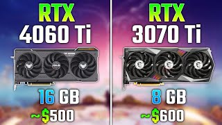 RTX 4060 Ti vs RTX 3070 Ti  Test in 7 Games [upl. by Clemence]