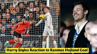 😍 Harry Styles Reaction to Rasmus Hojlund Goal vs Luton Town [upl. by Etan]