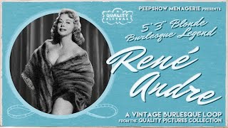 Burlesque Legend René Andre in a Vintage Burlesque Striptease Loop [upl. by Asoral72]