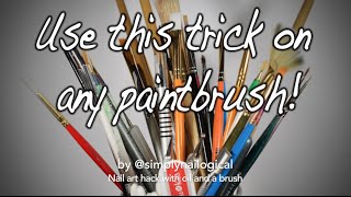 How to make brush strokes smoother for nail art  and brush care too [upl. by Atirb506]