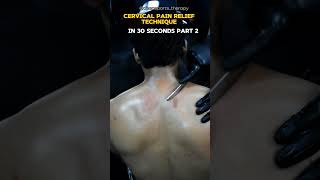 Cervical muscle pain stiffness treatment IASTM cervicalpain shortsviral massagetherapy [upl. by Croft]