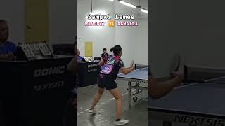 SAMPAI LEMES MANGNIK 🆚 ALMAIRA pingpong tenismeja youtubeshorts harmonitabletennis1310 [upl. by Kent]