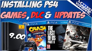 EP 4 How to Install PS4 Games DLC amp Updates 900 or Lower [upl. by Ornstead]